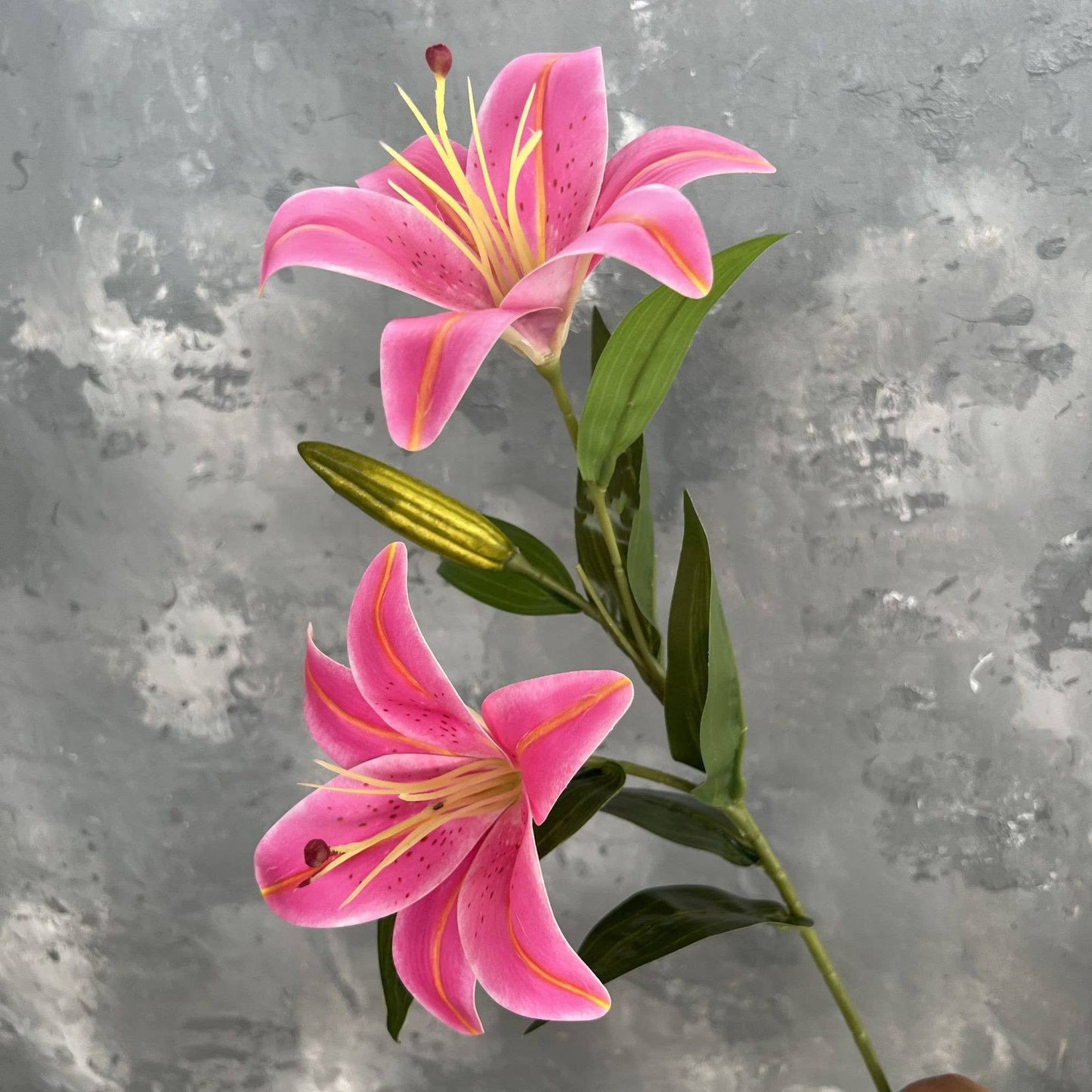 23''T Faux Nature Touch Lily Flower Stem, Autumn Lilies