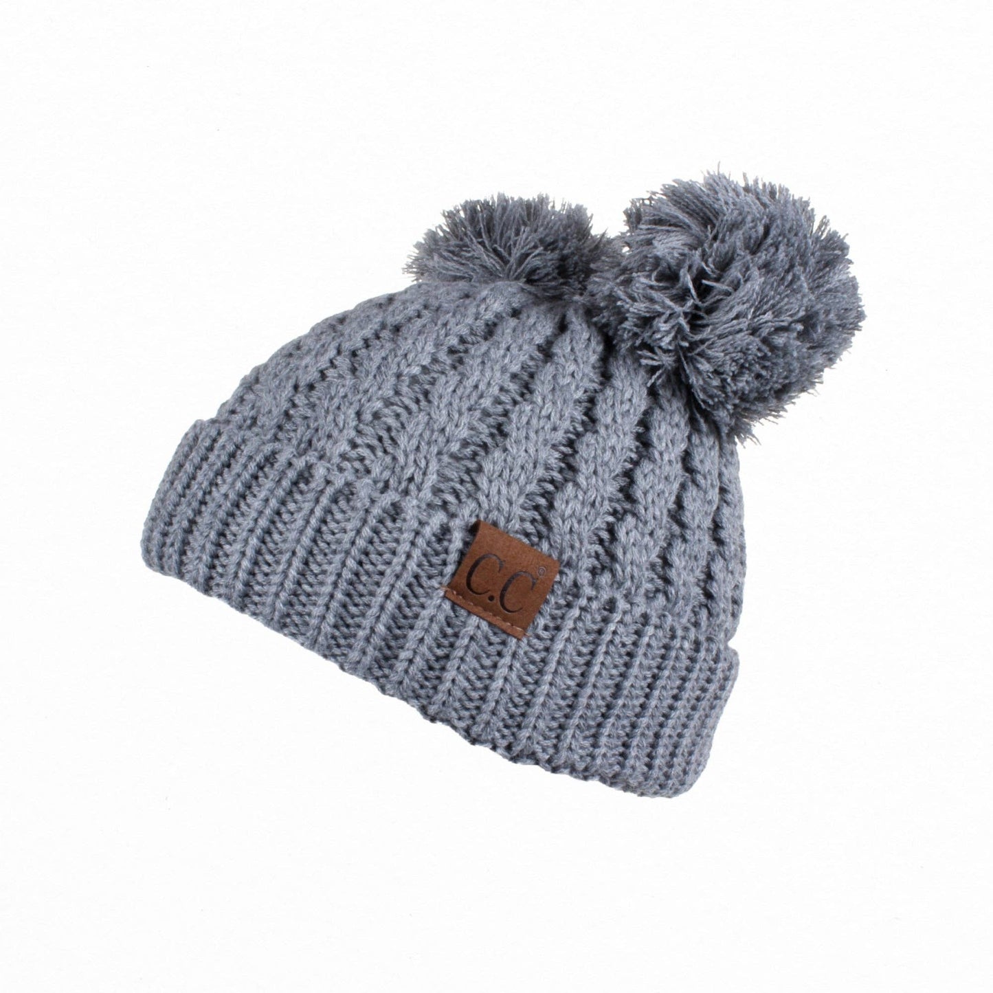 CC Kids Double Pom Beanie KIDS-24 HAT-60