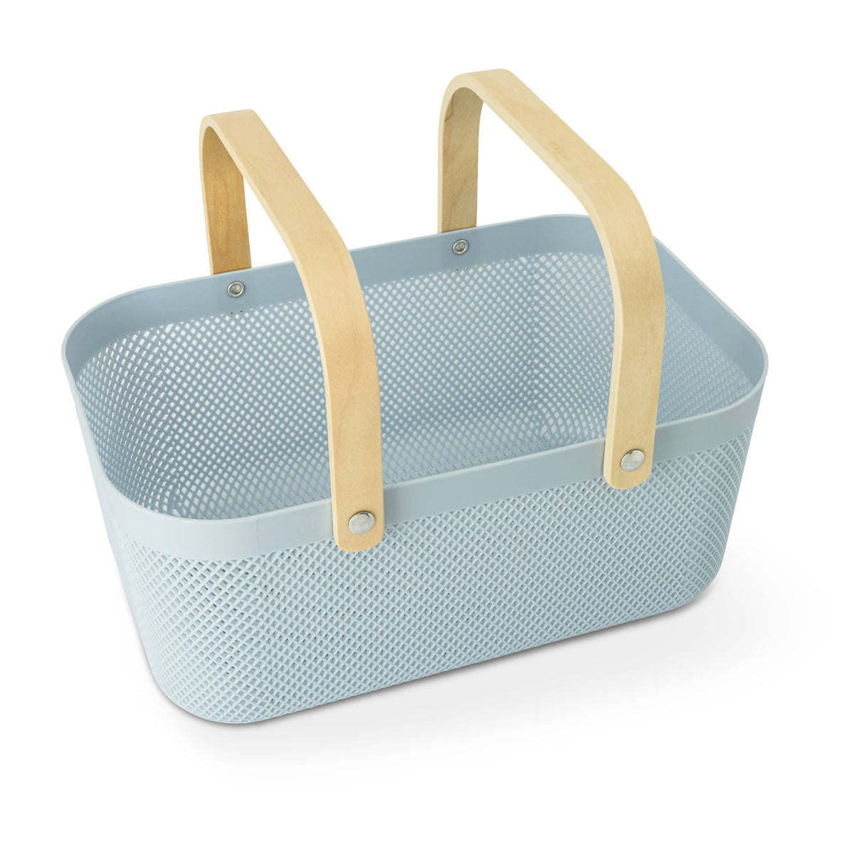 Large PP Mesh Basket w/ Wooden Handle - CDS