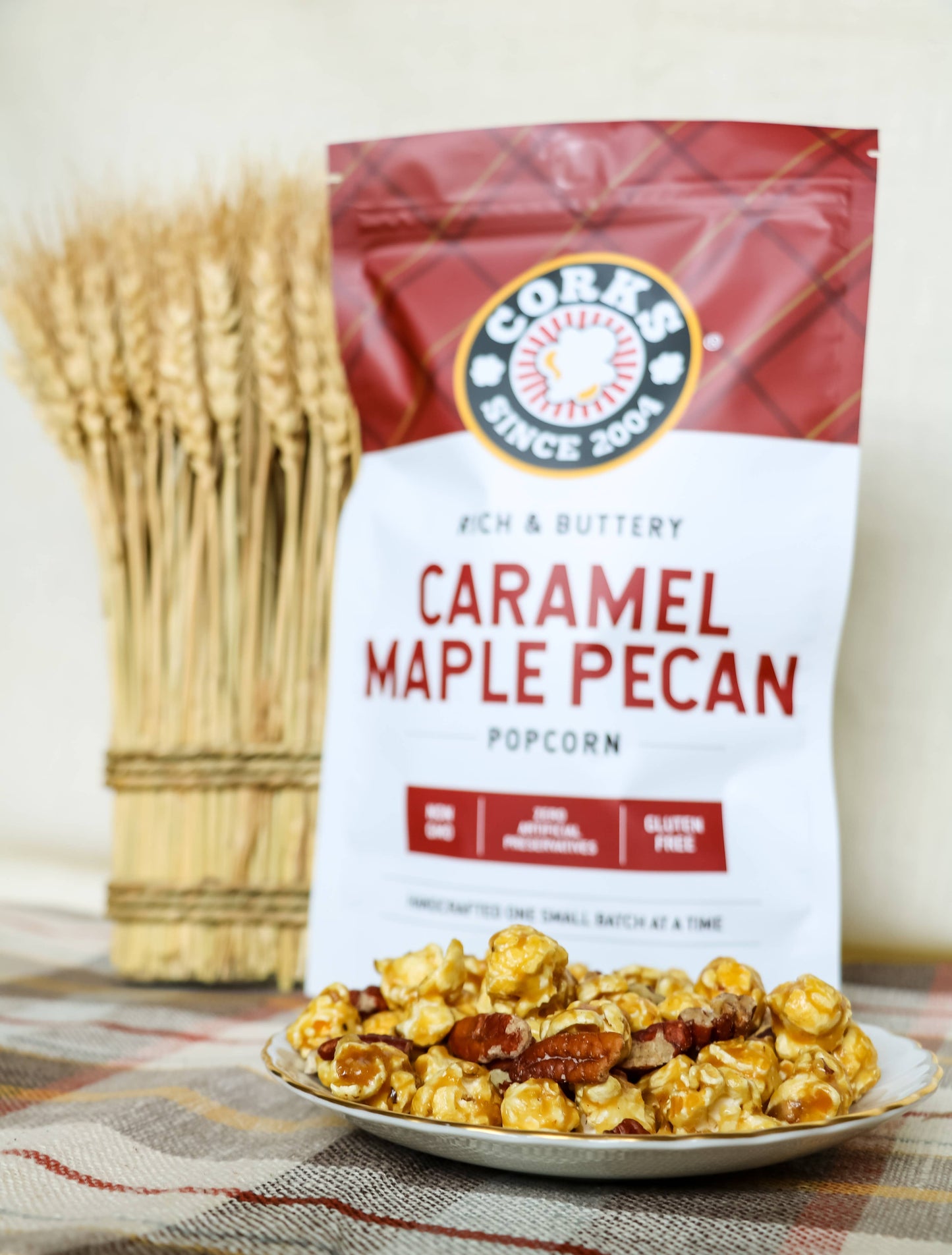 Rich and Buttery Caramel Maple Pecan Popcorn - 8.0oz