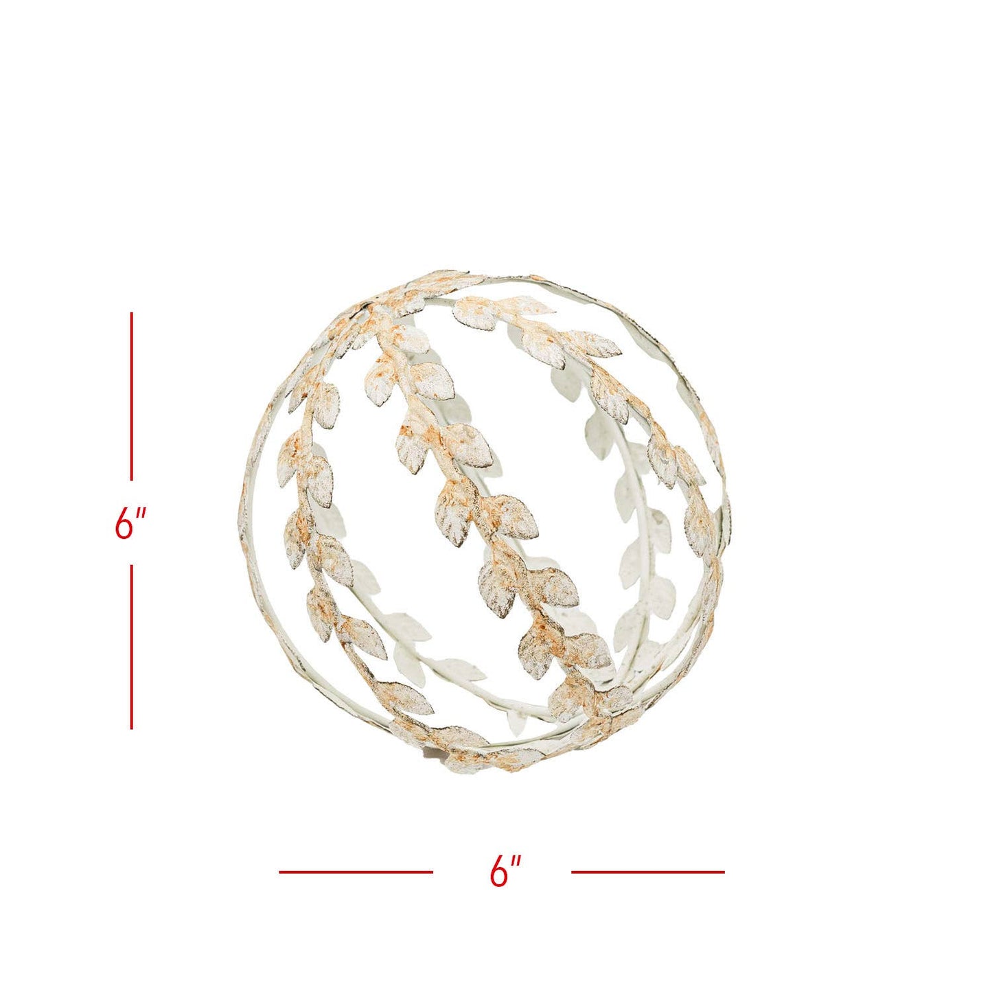 Abeline Antique Finish Metal Floral Decorative Accent
