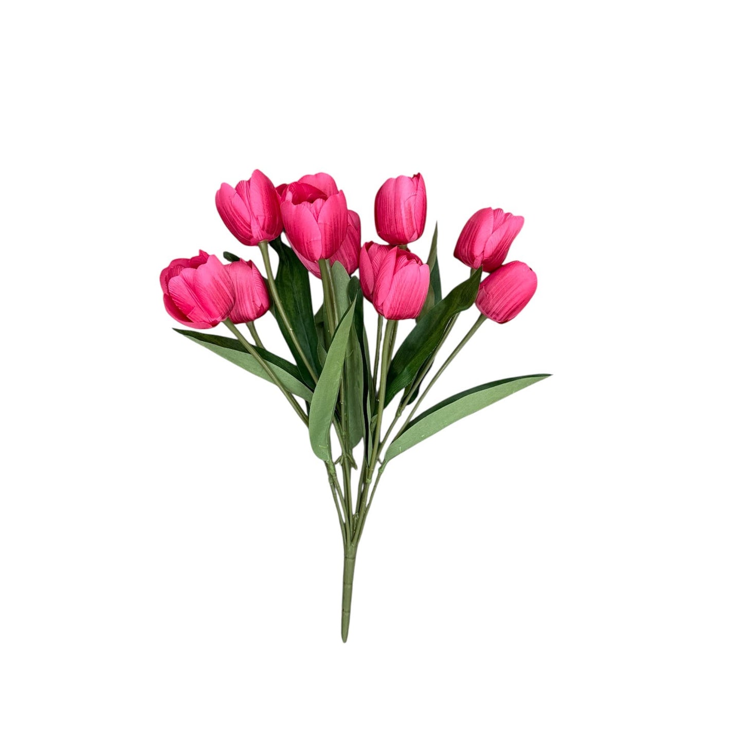 SAMPLE SALE-19"Traditional Artificial Tulip Bush-11 Flowers