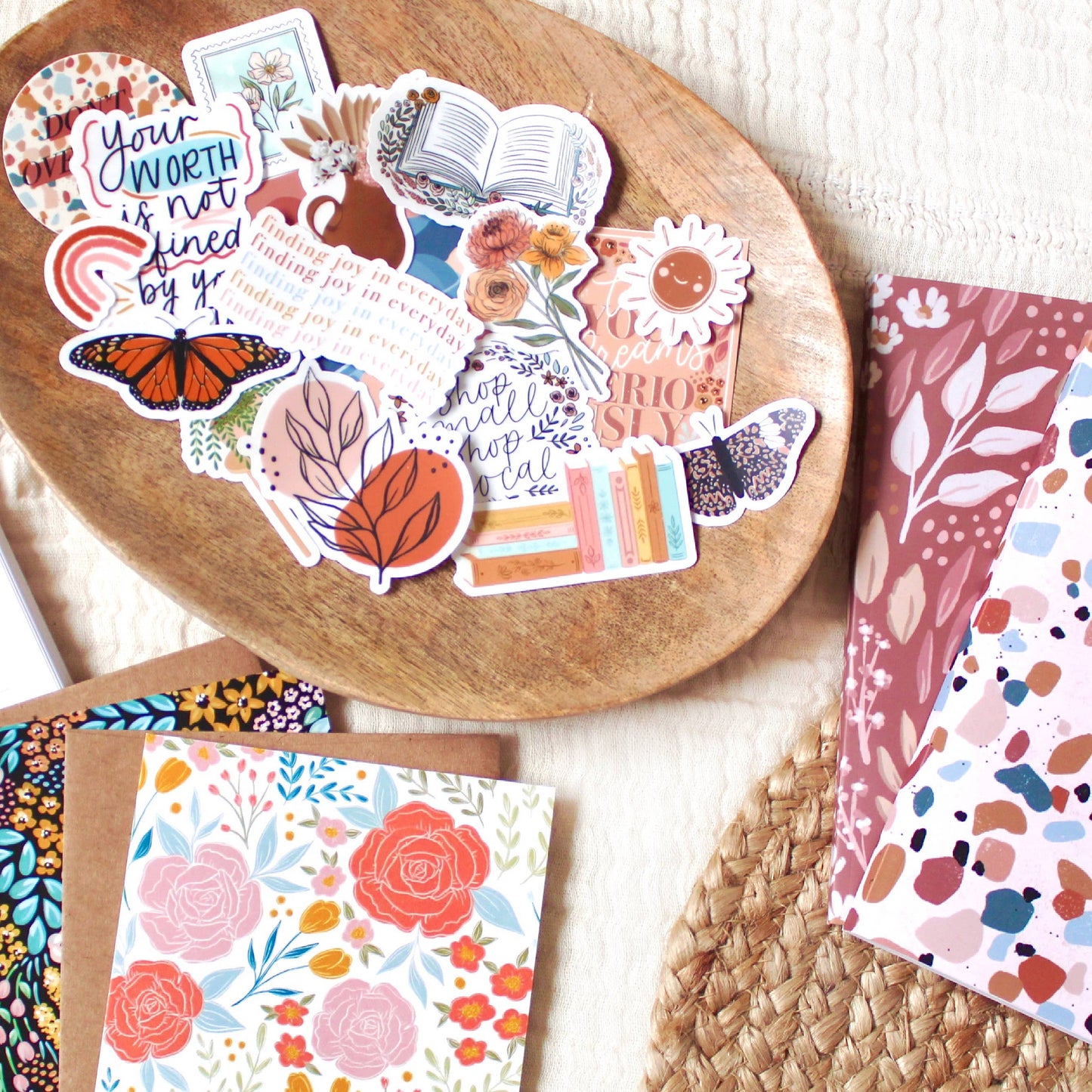 Stack of Books Vinyl Sticker 3x1.75in | Bookish & Reading