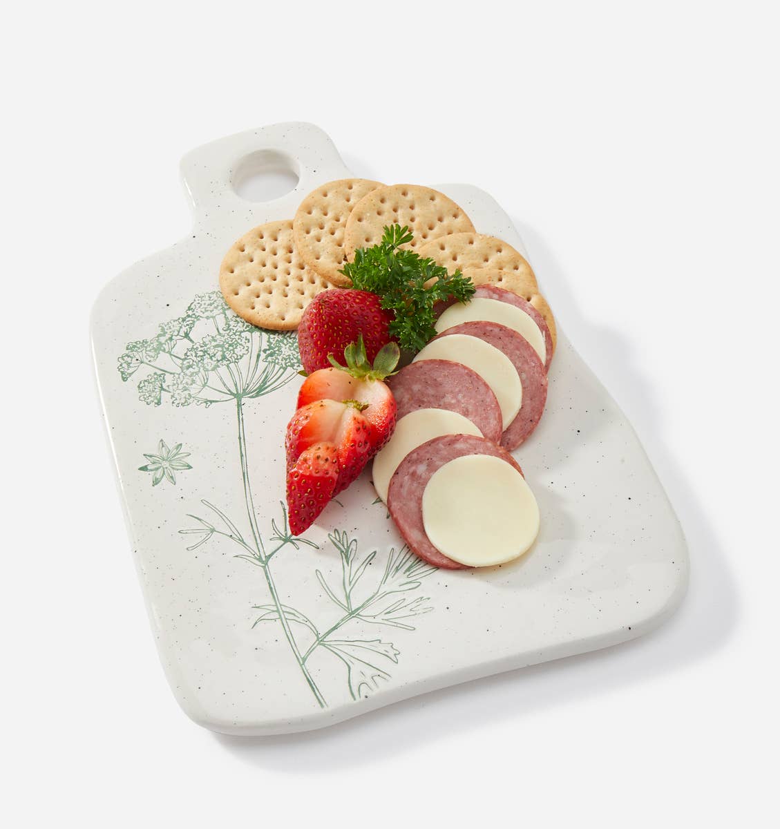 Serving Plate w/ Botanical Design