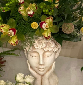 Planter, Flower Head Lady Item # 17279