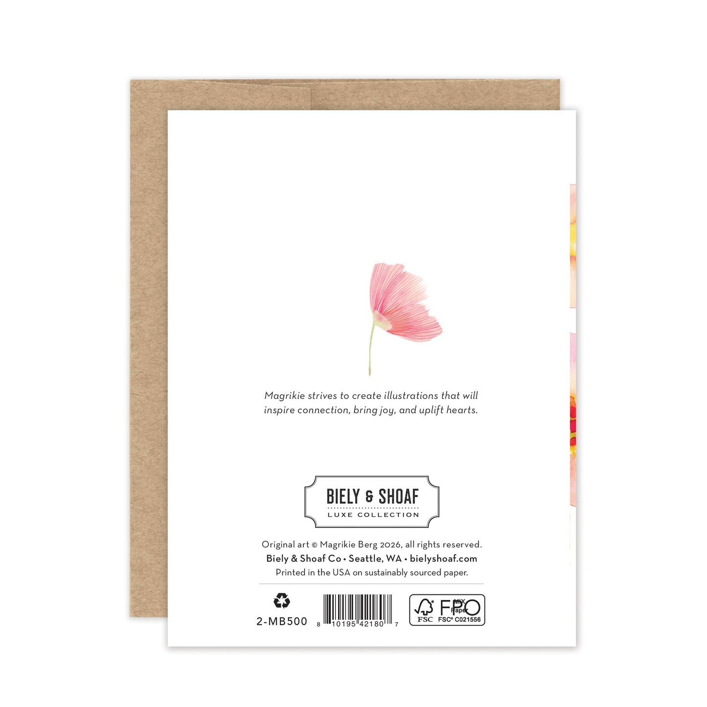 Windswept Blossoms Birthday - Luxe A2 Card