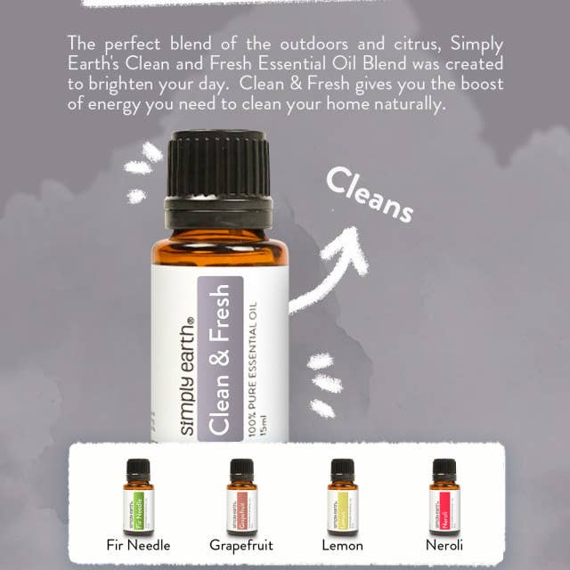 Clean & Fresh Essential Oil Blend 15ml