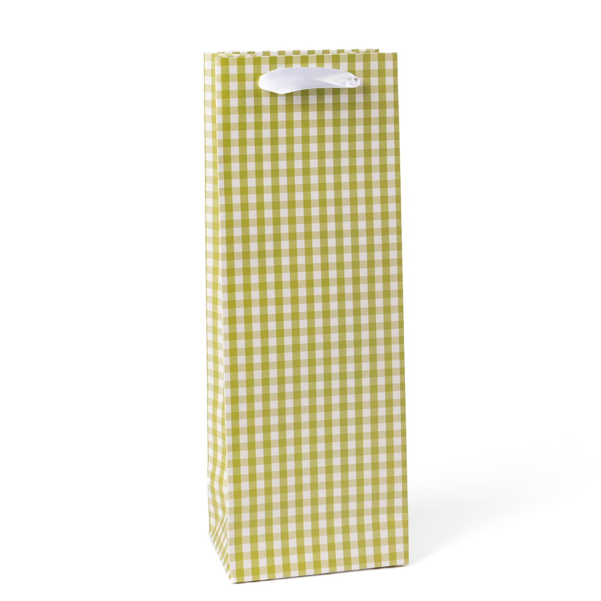 Green Gingham Gift Bag