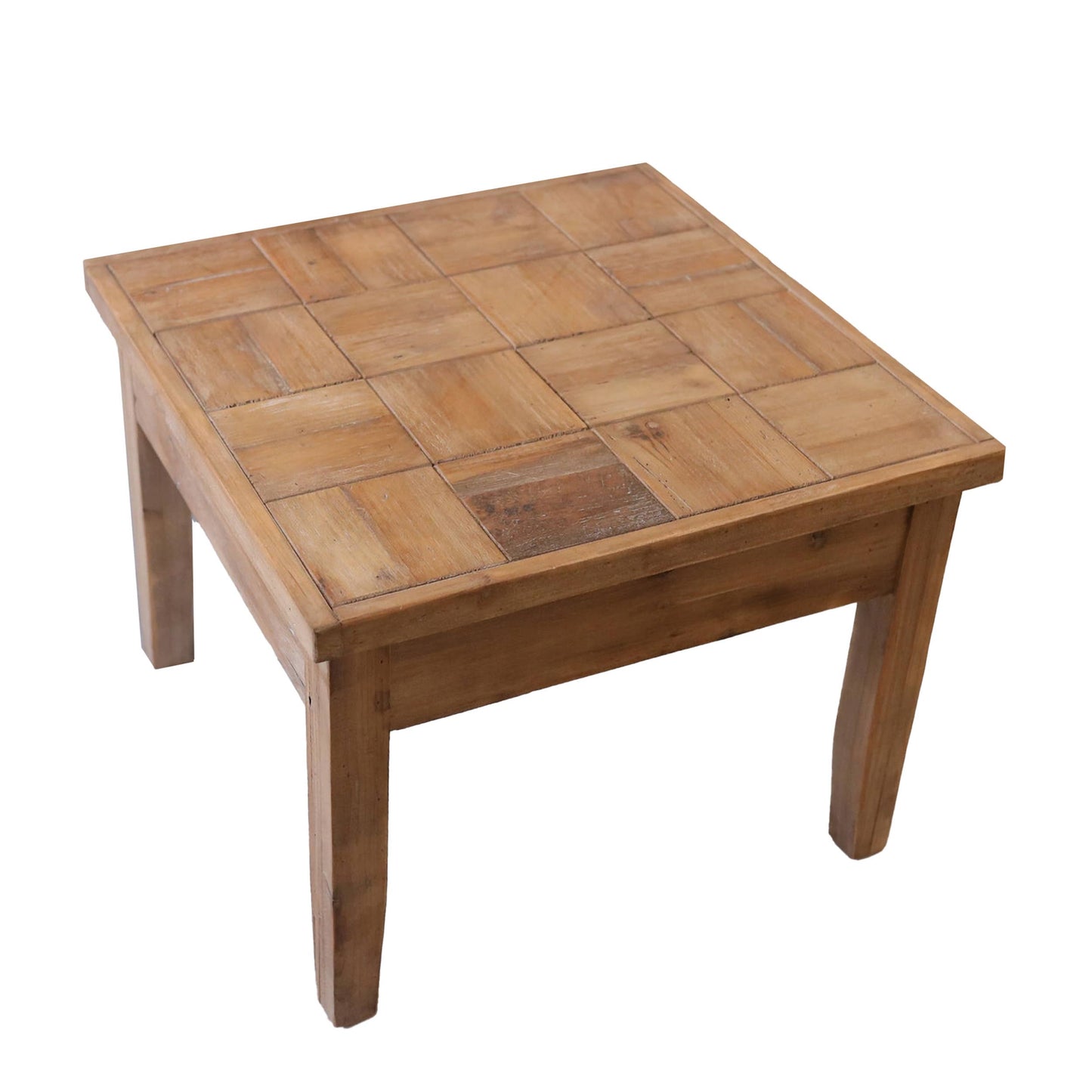 Wood 24" Brown Vintage Style Coffee Table
