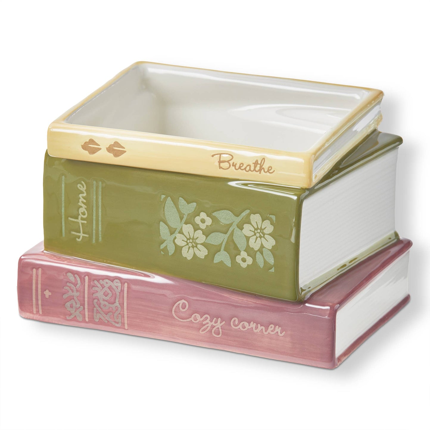 Everyday Multi Book Stack Planter Earthenware Silicone Plug