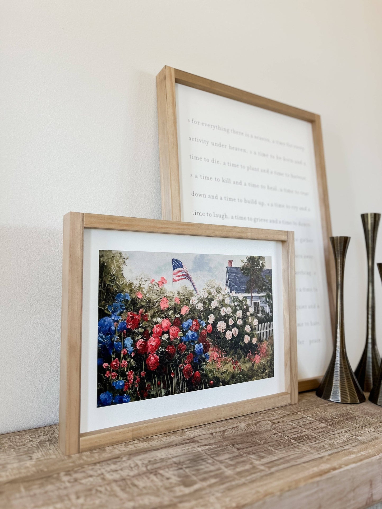 Floral 4th of July | Summer Print, Vintage Inspired Wall Art