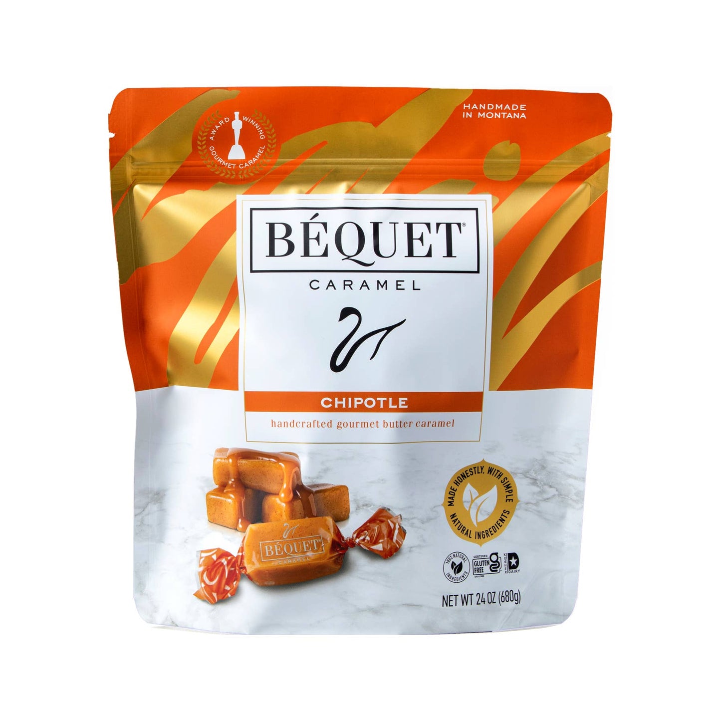 Béquet Gourmet Caramel 24 oz Resealable Pouch