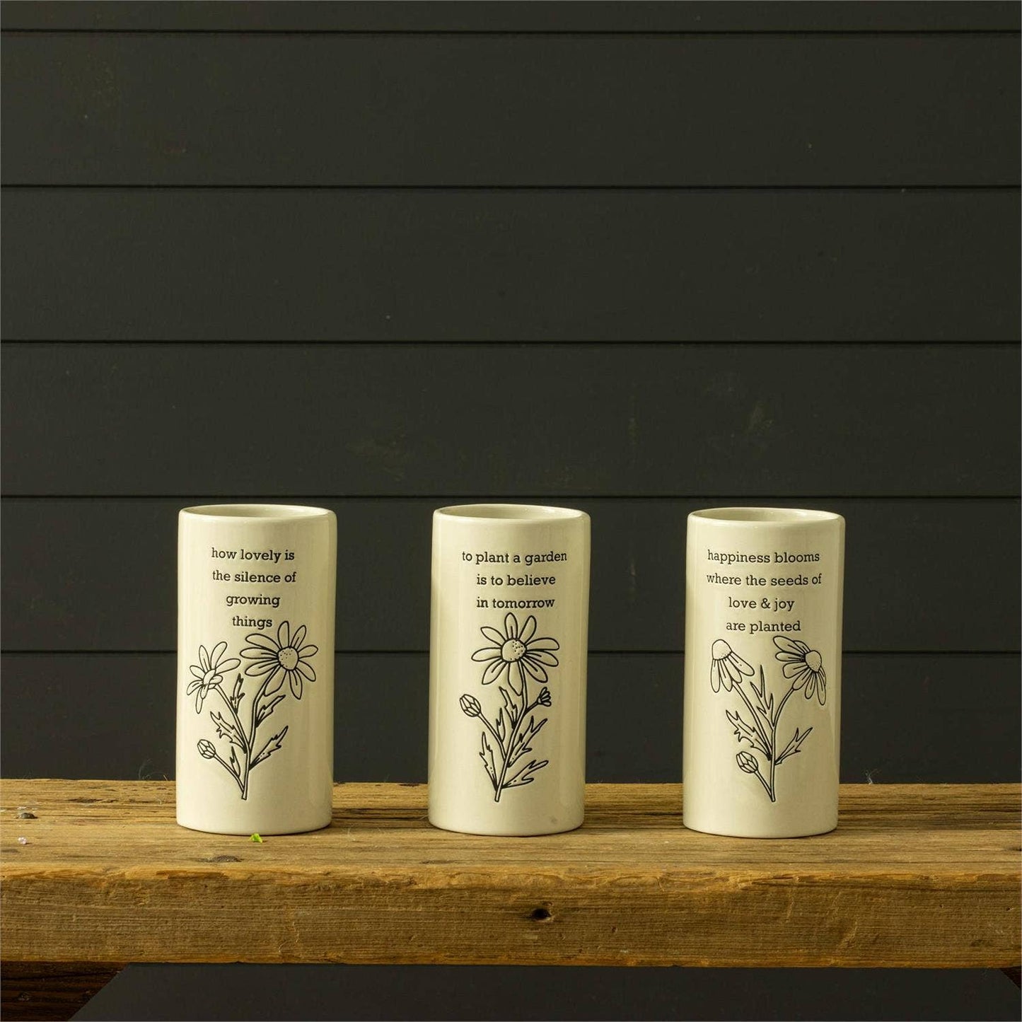 Bud Vases - Happiness Blooms (Pk/03 Ast)