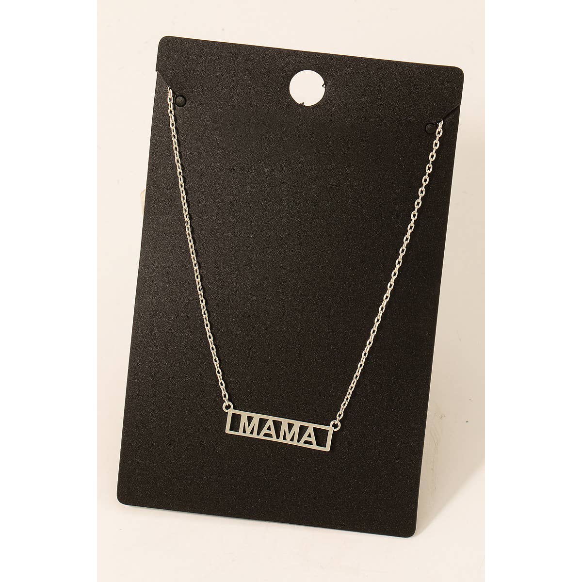 Gold Dipped Mama Box Logo Necklace