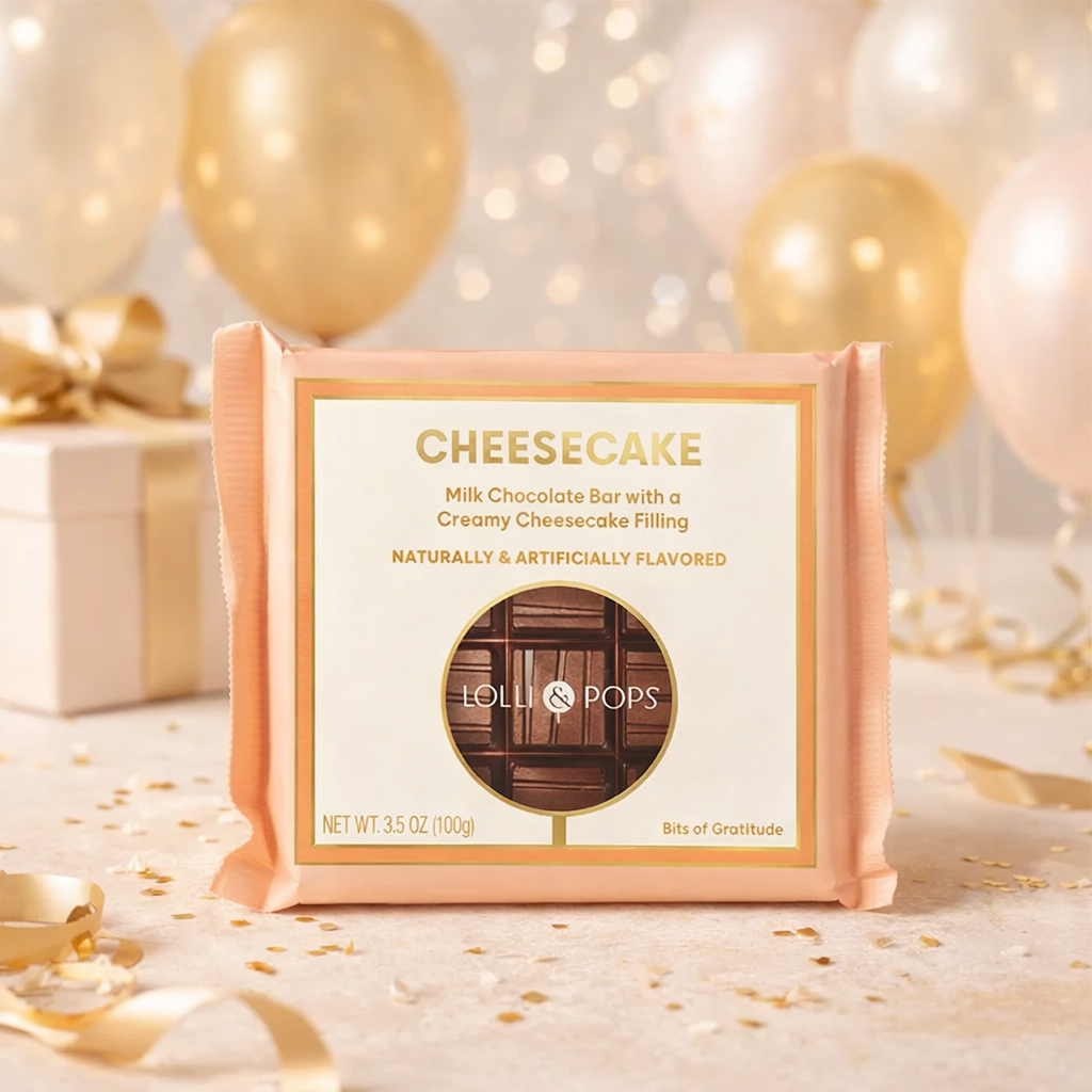Filled Candy Bar - Milk Chocolate - Cheesecake - 3.5 oz -L&P