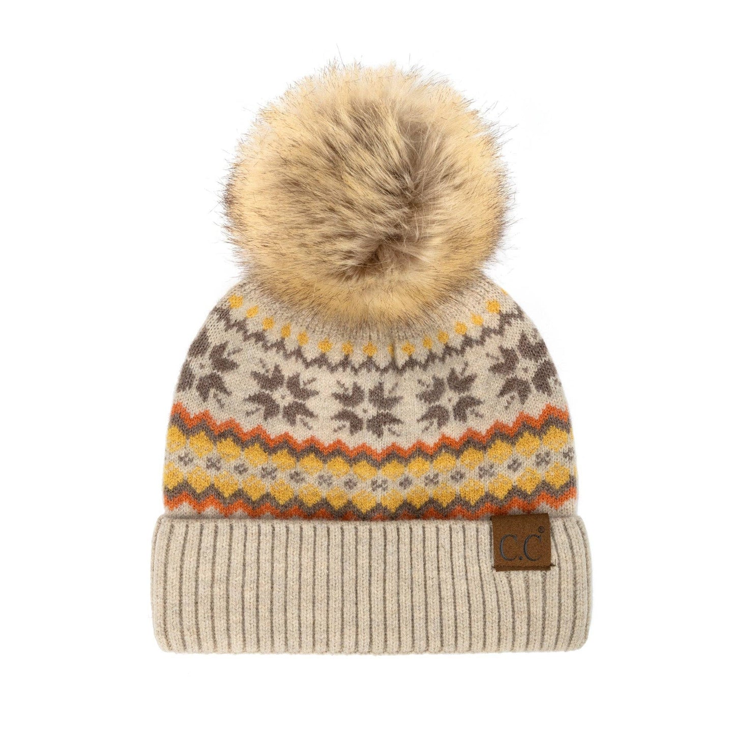 CC Nordic Fair Isle Beanie ( HAT-4029 )
