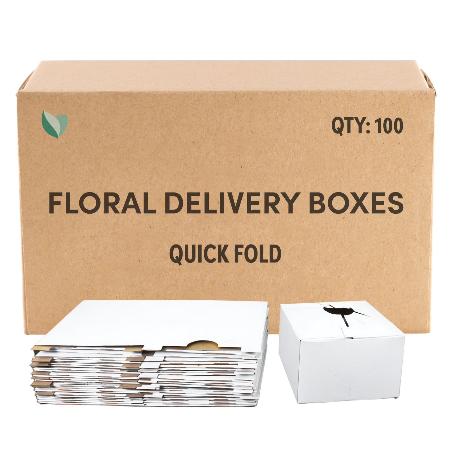 Quick Fold Floral Delivery Box for Vase Transport - 100