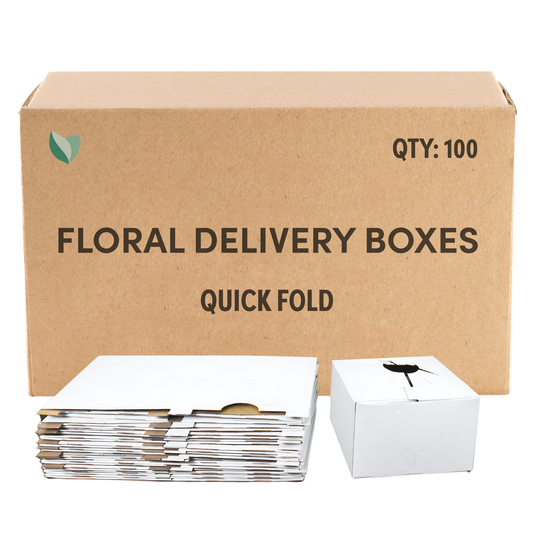 Quick Fold Floral Delivery Box for Vase Transport - 100