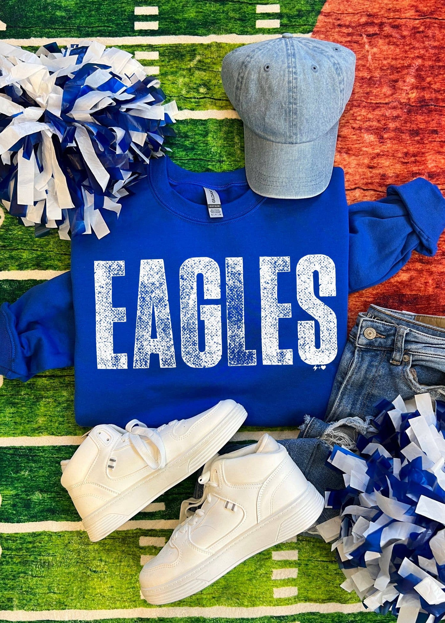 Stamped Mascot Custom Sweatshirt (SPIRIT1185-DTF-SS)