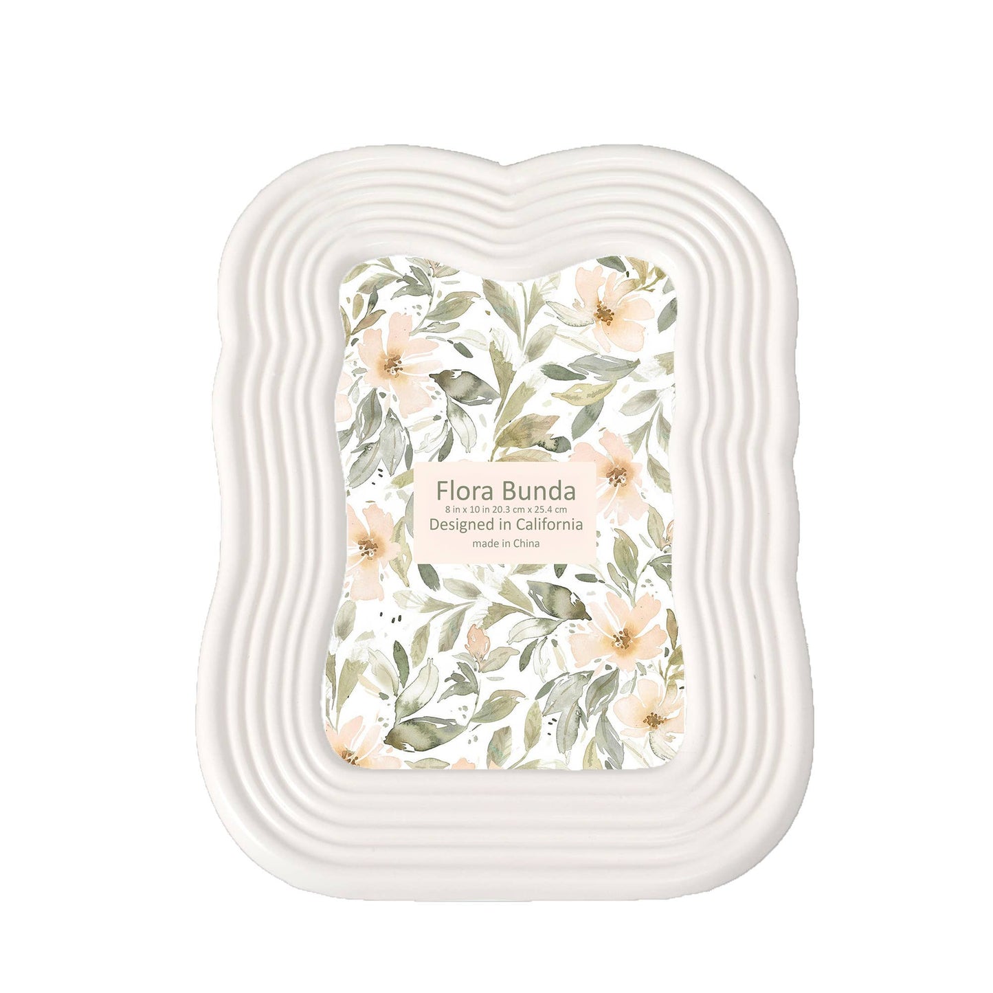 White Wavy Edge Ceramic Picture Frame