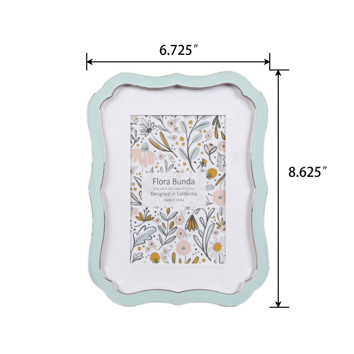 Scalloped Ceramic Picture Frame
