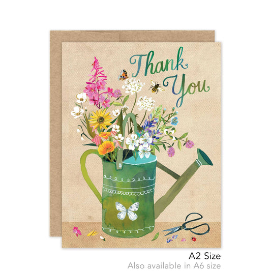 Watering Can Thank You - Luxe A2 Card