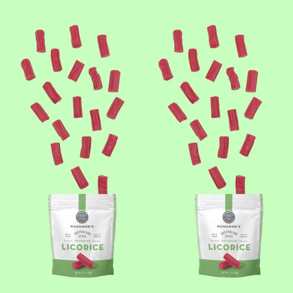 Australian Style Licorice - Watermelon - 7 oz Resealable Bag