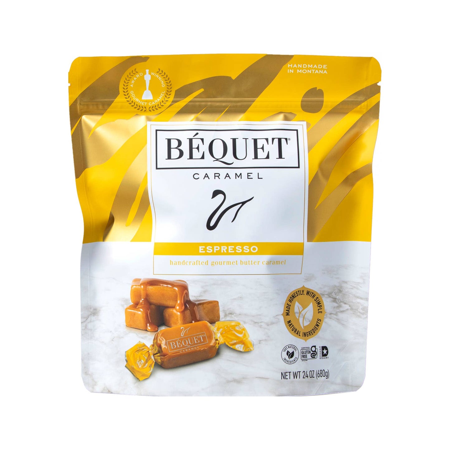 Béquet Gourmet Caramel 24 oz Resealable Pouch