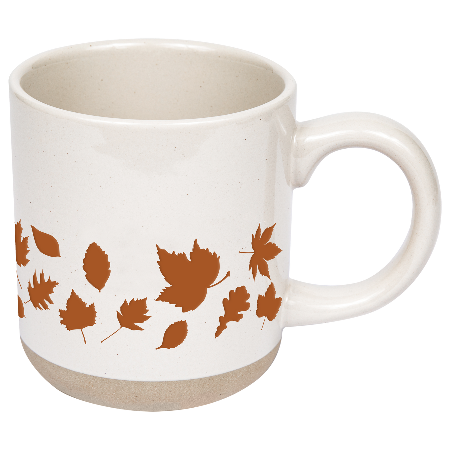 *NEW* Orange Leaves Stoneware Coffee Mug - Fall Decor