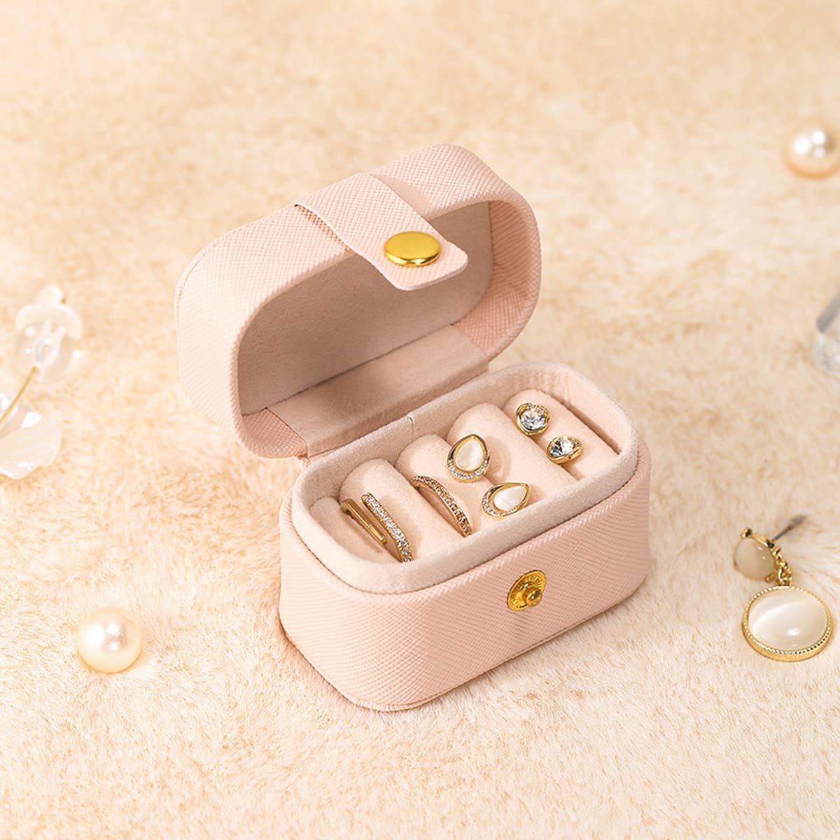 SOLID COLOR PORTABLE EARRING STORAGE BOX_CWMM1686