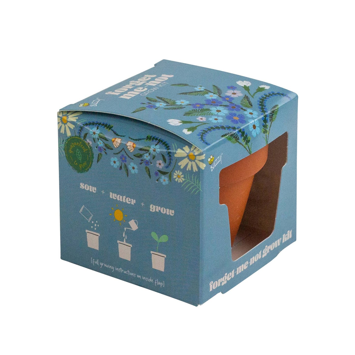 Mini Grow Pot Forget-Me-Not Kit | Indoor Flower Kit | Gift