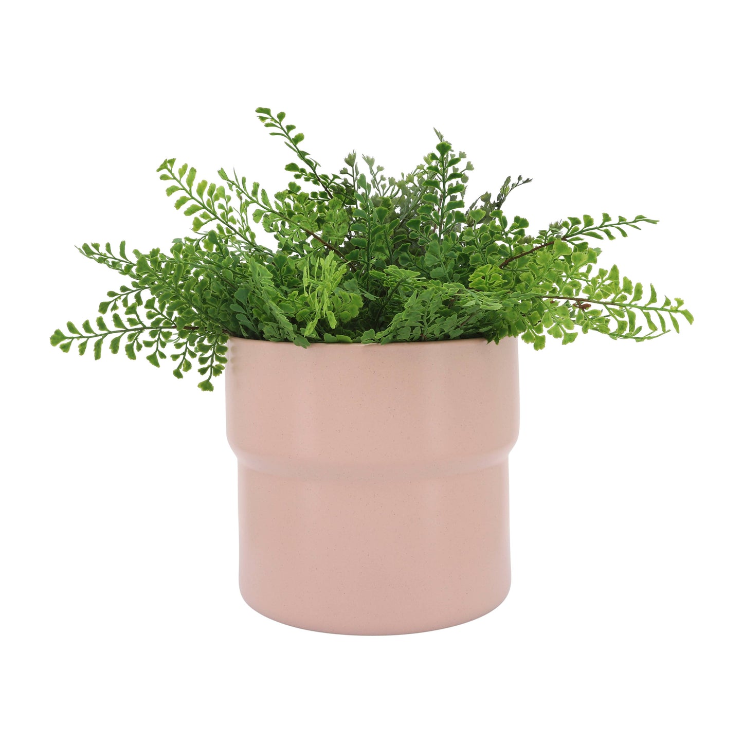 Planters Set of 3 - Pink Ceramic Round Mushroom, 7/9/10 in.