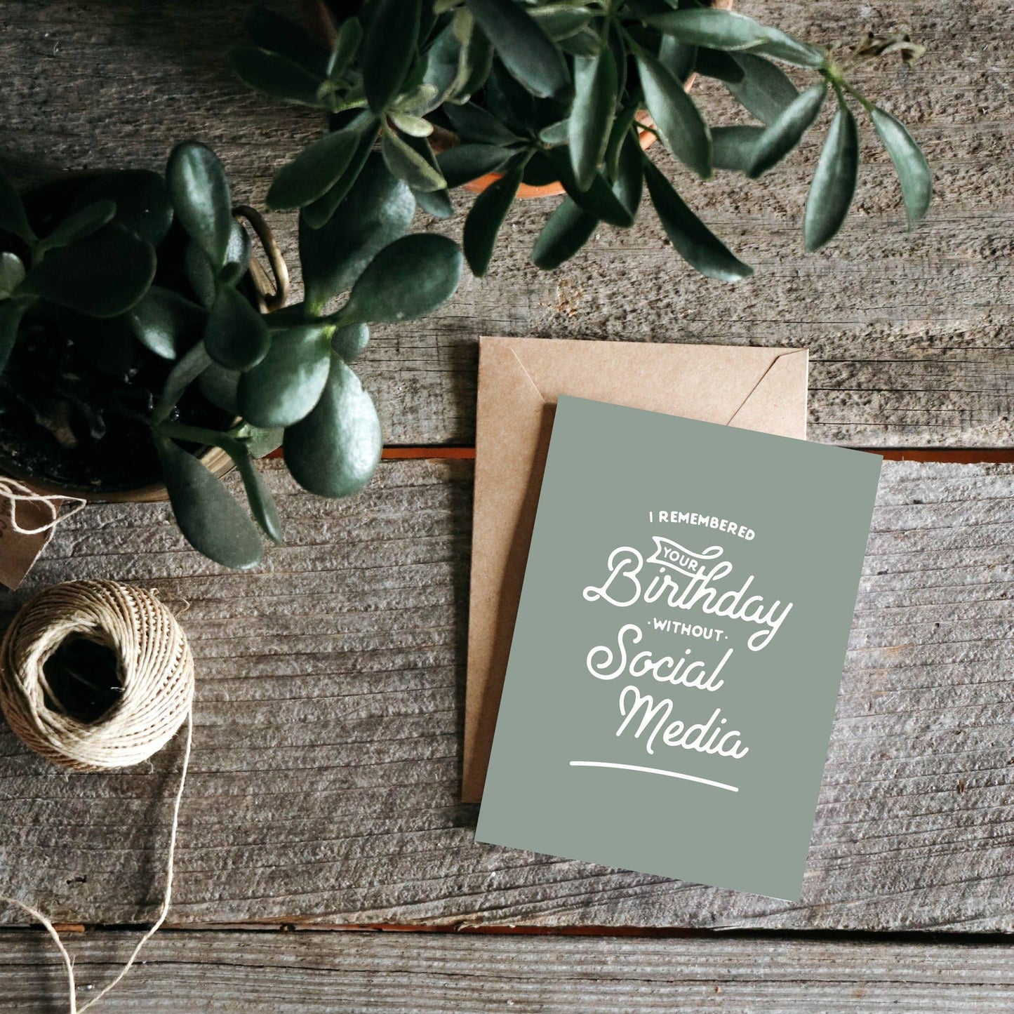 Birthday Without Social Media Funny Greeting Card