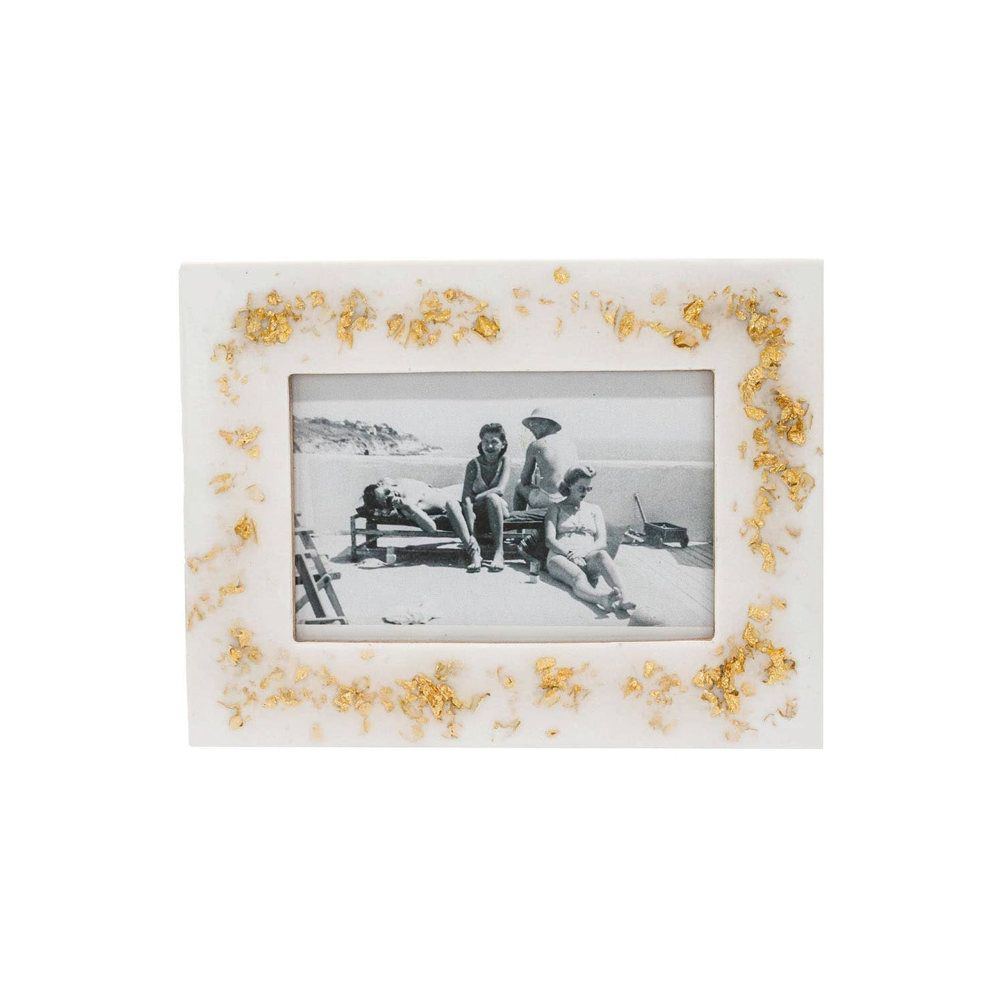 4x6 Photo Chryses Picture Frame Resin Gold Flake