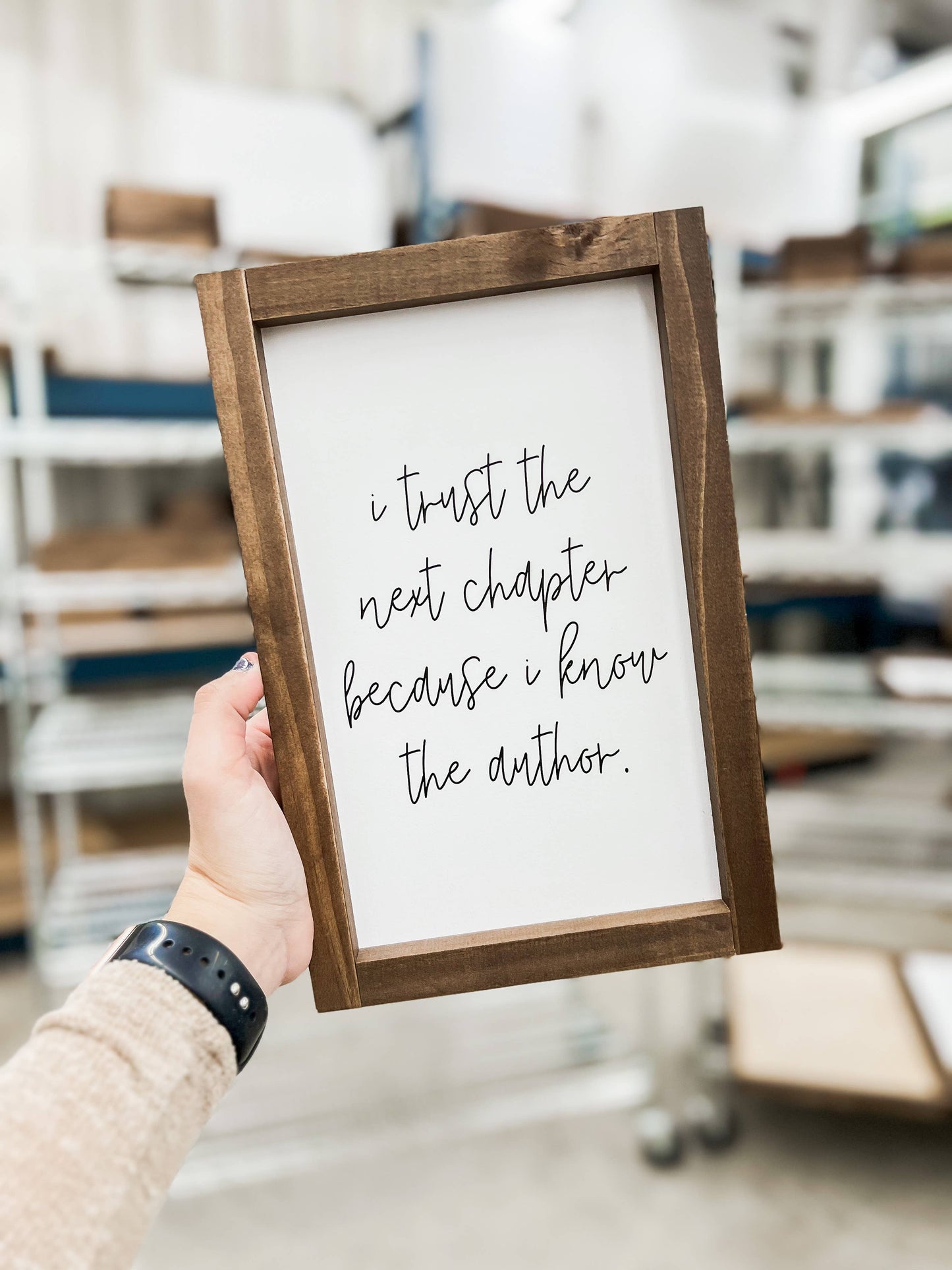 I Trust the Next Chapter | Christian Home Decor