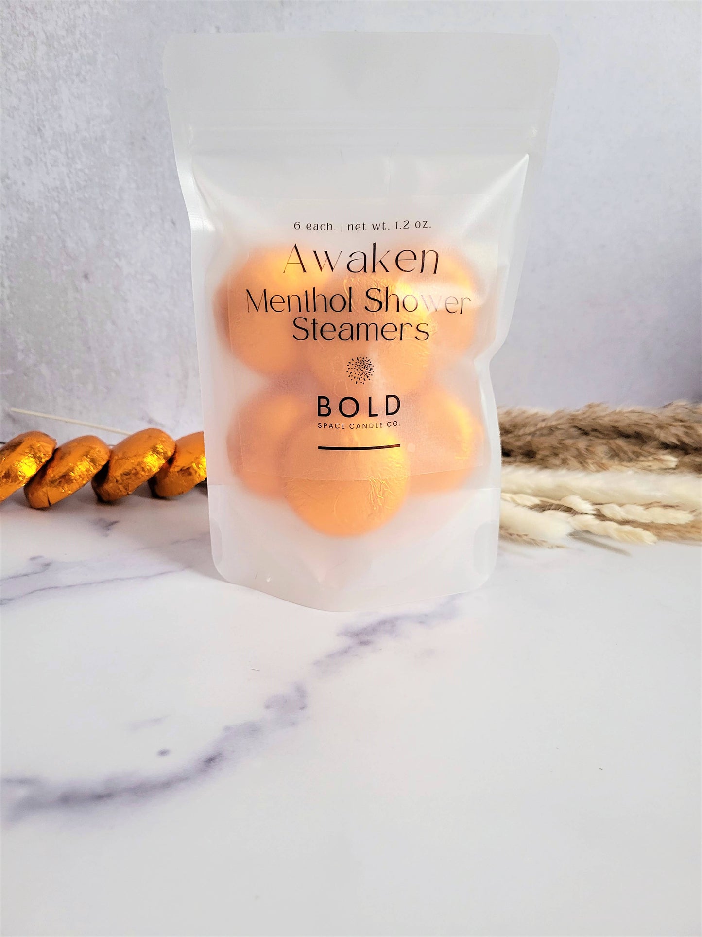 Awaken Citrus Shower Steamers w/ Menthol Crystals