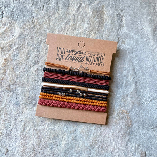Charm Hair Ties on Kraft Card | Highest Peaks