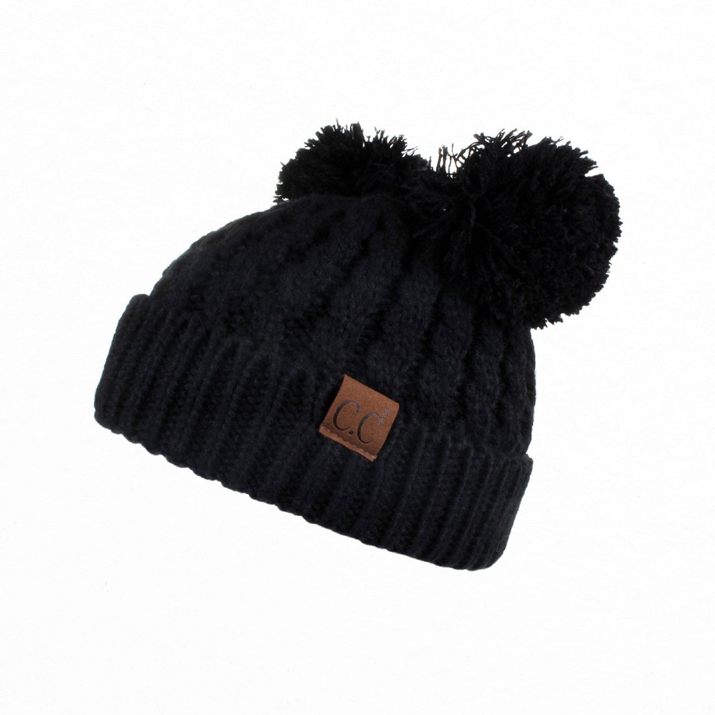 CC Kids Double Pom Beanie KIDS-24 HAT-60