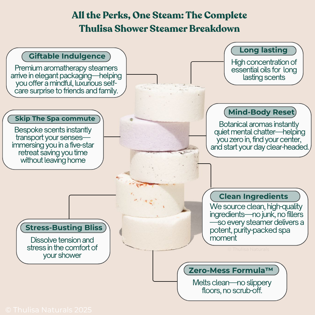 Holiday Christmas Shower steamers | 2 pack Orange and Sage