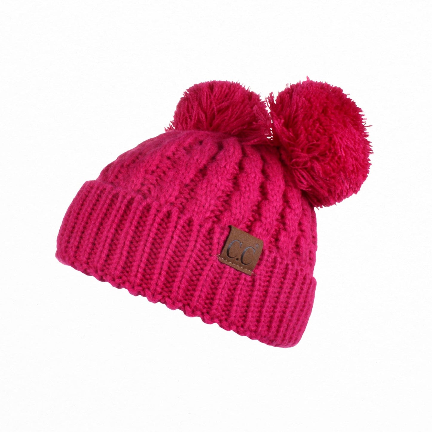 CC Kids Double Pom Beanie KIDS-24 HAT-60