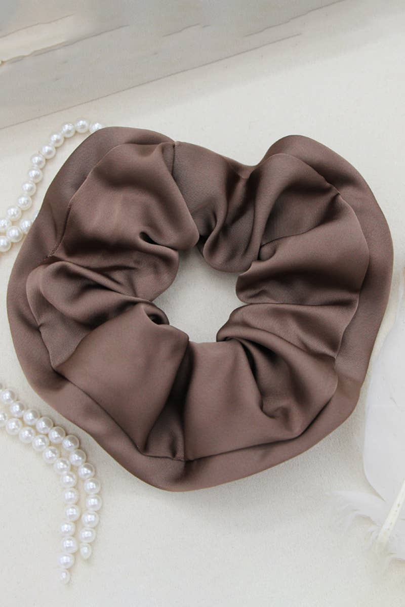 MALIST  SENSE SILK SOLID COLOR SCRUNCHIE_CWAHA0179