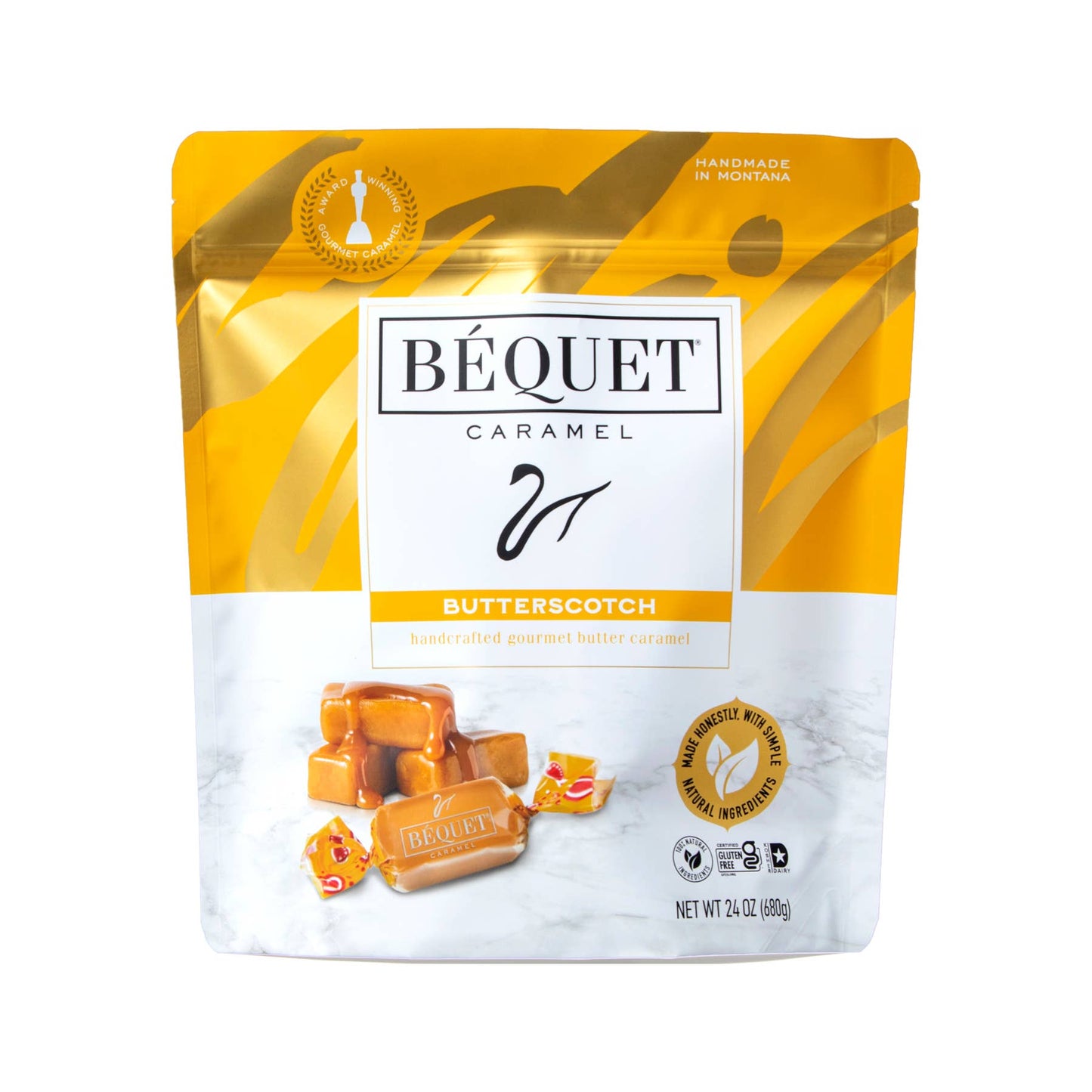 Béquet Gourmet Caramel 24 oz Resealable Pouch