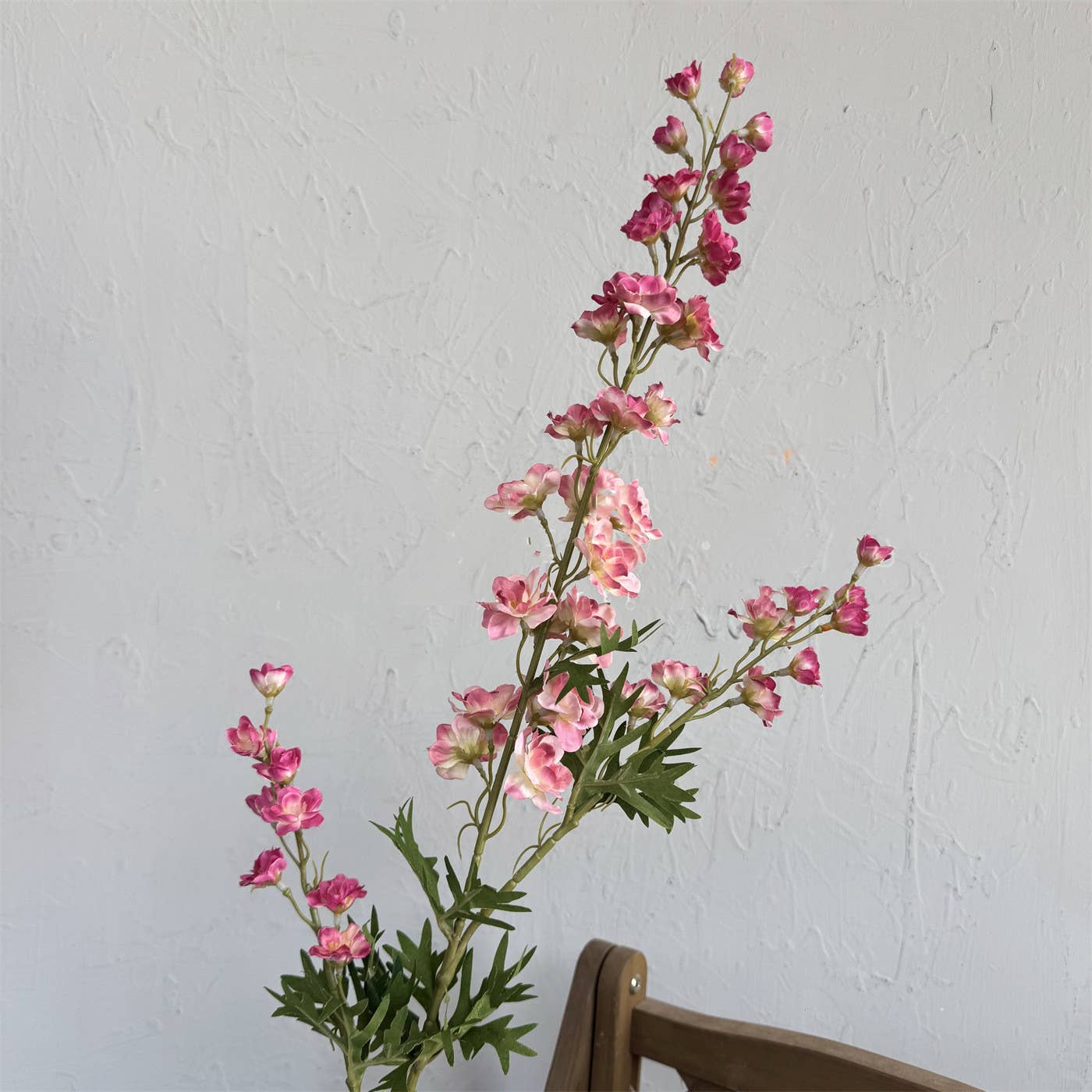 35''T Silk Faux Delphinium Flower Stem, Spring/Summer Flower