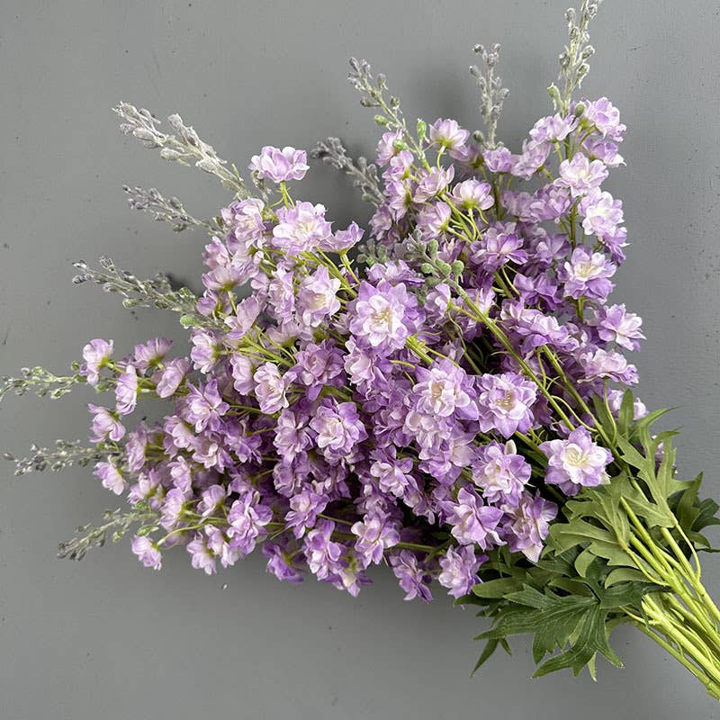 33''T Silk Delphinium Flower Stem, Srping/Summer Decorations