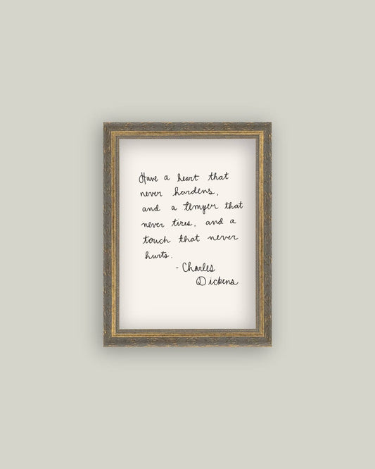 Have A Heart Framed Antique Print