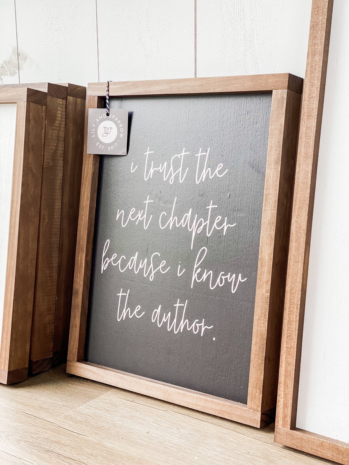 I Trust the Next Chapter | Christian Home Decor