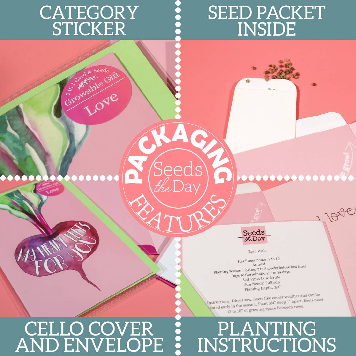 SEED PACKET GREETING CARDS | FREE Display w/36+ Cards