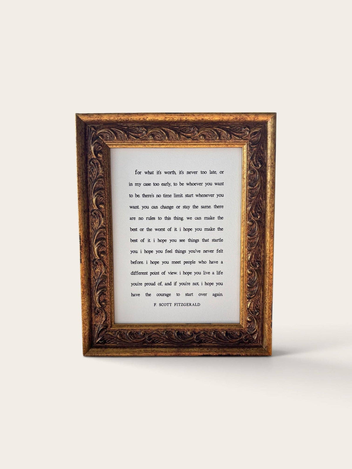 For What It's Worth | Antique Gold Frame