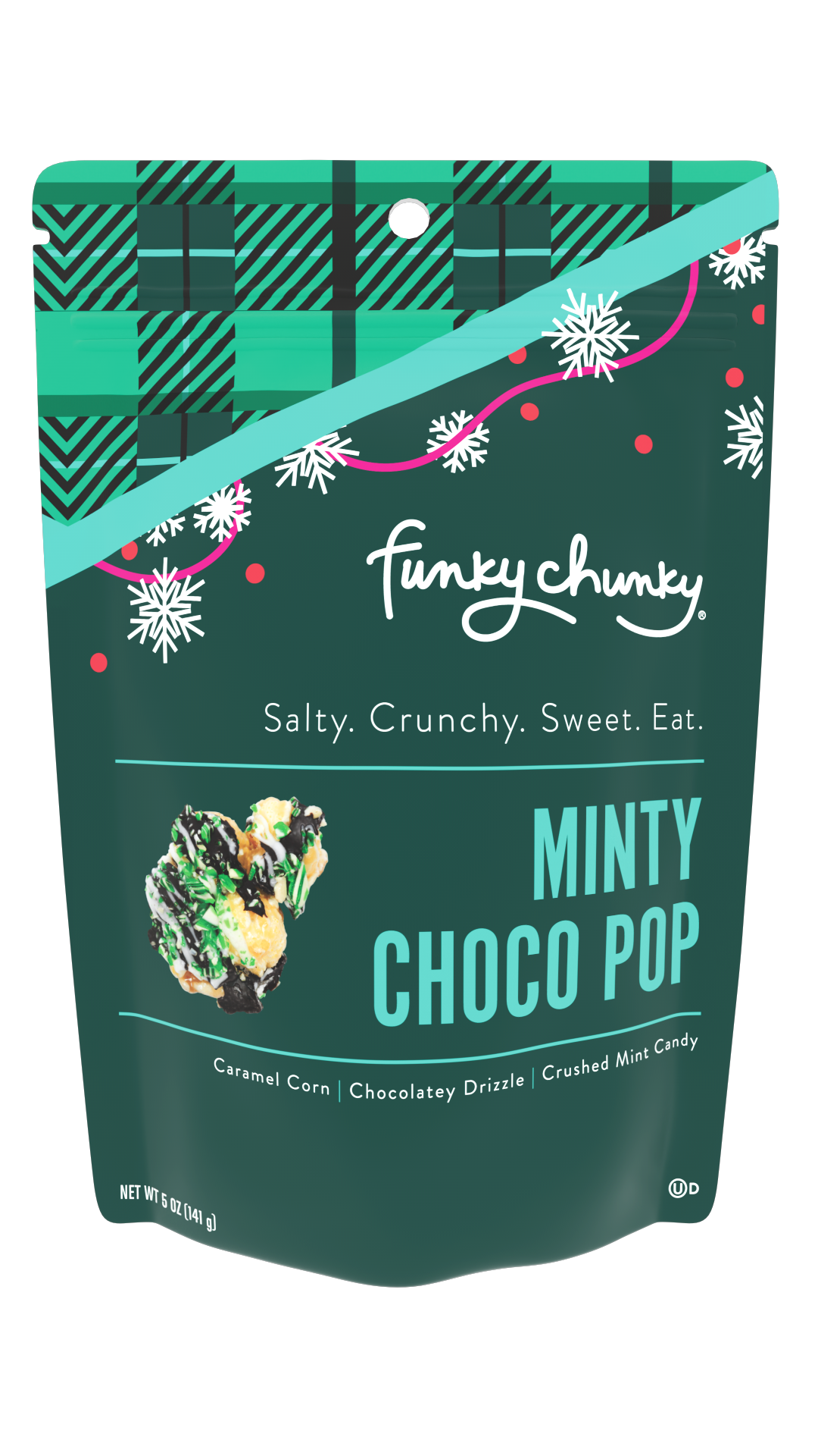 Minty Choco Pop | Holiday Popcorn | 5-ounce Bags