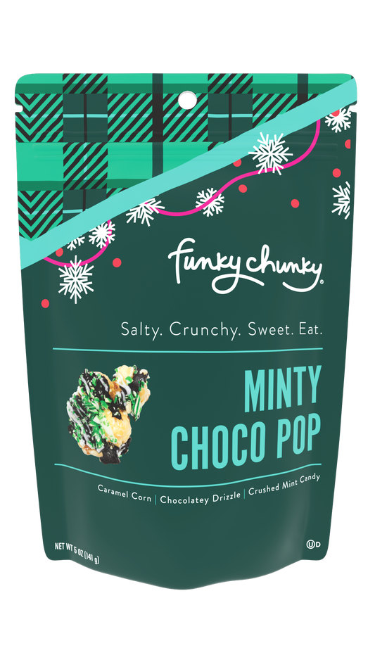 Minty Choco Pop | Holiday Popcorn | 5-ounce Bags